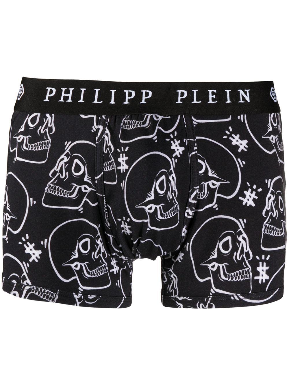 Outline skull-print boxers by PHILIPP PLEIN