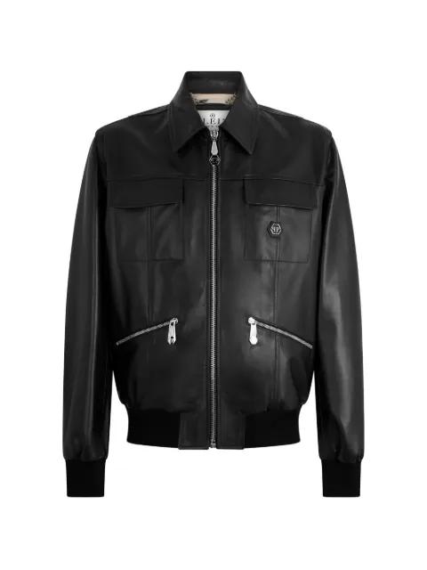 Palms leather jacket by PHILIPP PLEIN