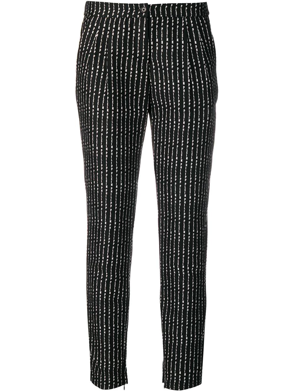 Pinstriped Plein trousers by PHILIPP PLEIN