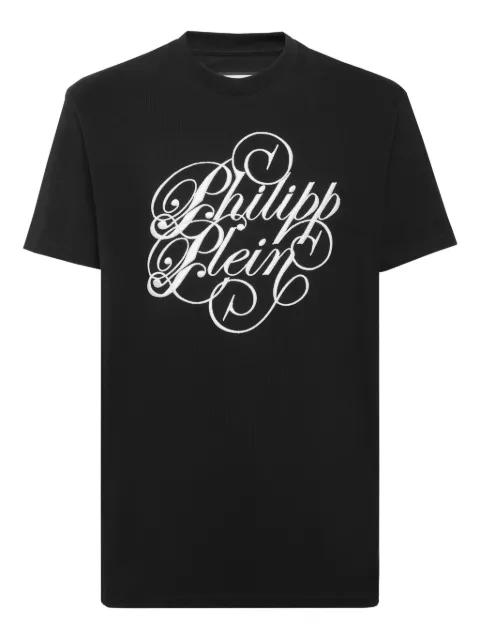 Plein Coursive-embroidered T-shirt by PHILIPP PLEIN