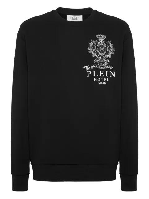 Plein Hotel crest-embellished sweatshirt by PHILIPP PLEIN