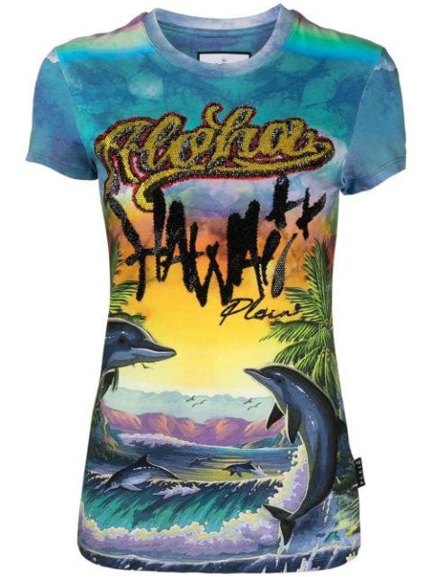 Pure Hawaii print T-shirt by PHILIPP PLEIN