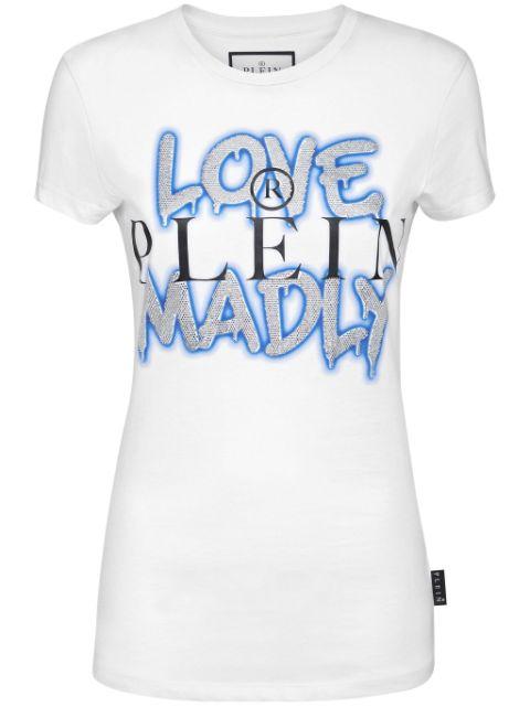 Pure crystals-embellished T-shirt by PHILIPP PLEIN