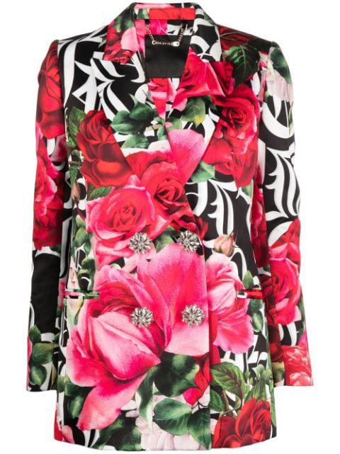 Romance floral-print blazer by PHILIPP PLEIN
