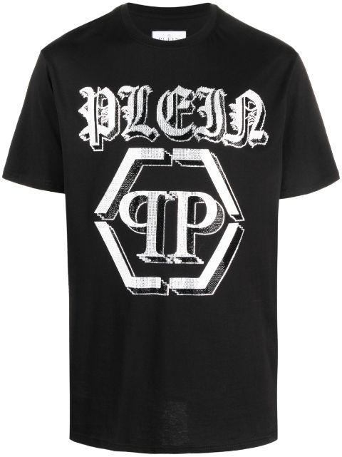 SS Chrome round-neck T-shirt by PHILIPP PLEIN