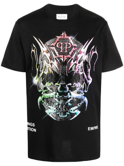 SS Chrome round-neck T-shirt by PHILIPP PLEIN