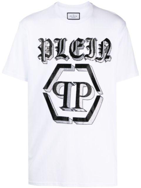 SS Chrome round-neck T-shirt by PHILIPP PLEIN