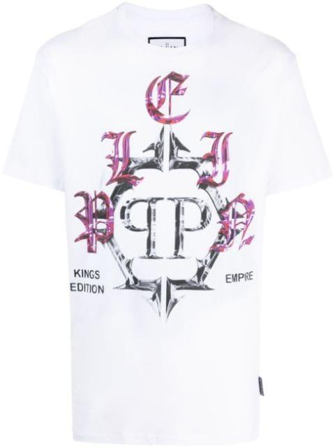 SS Chrome round-neck T-shirt by PHILIPP PLEIN