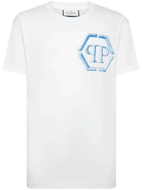 SS Hexagon-print cotton T-shirt by PHILIPP PLEIN