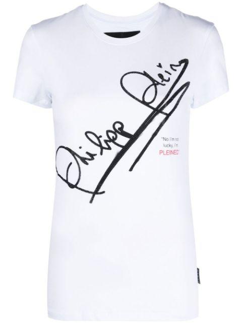 SS Signature cotton T-shirt by PHILIPP PLEIN