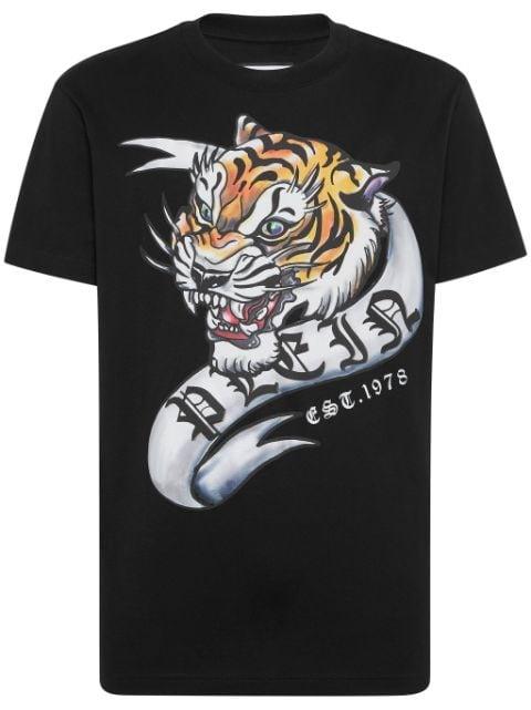 SS Tattoo tiger-printed t-shirt by PHILIPP PLEIN