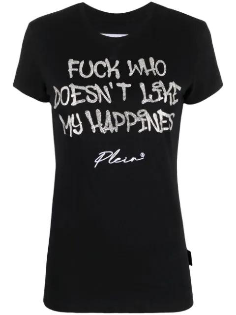 Sexy Pure rhinestone-embellished T-shirt by PHILIPP PLEIN