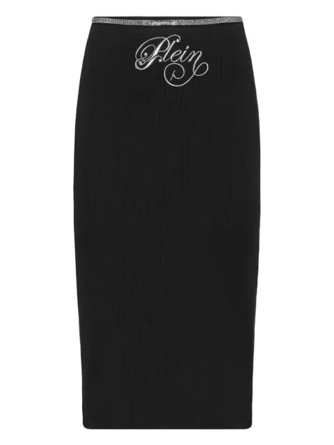 Signature midi skirt by PHILIPP PLEIN