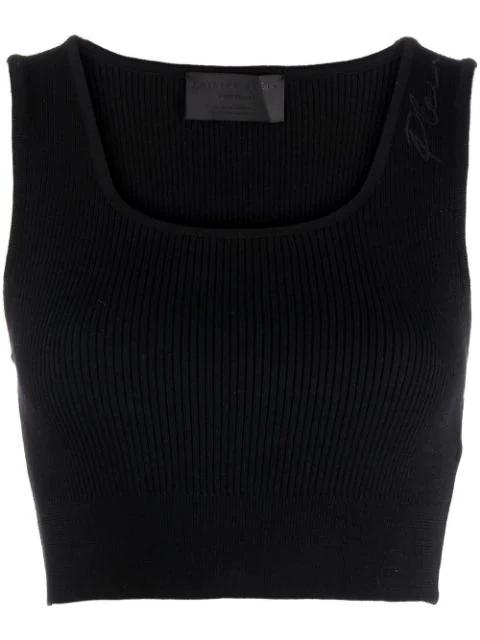 Signature wool cropped top by PHILIPP PLEIN