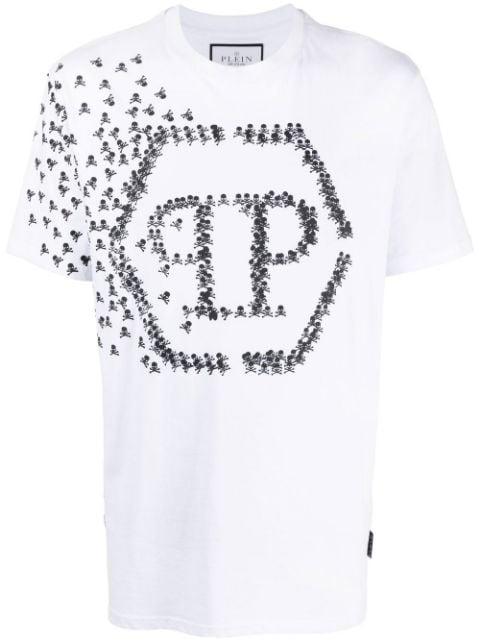 Skull Bones logo-print T-shirt by PHILIPP PLEIN