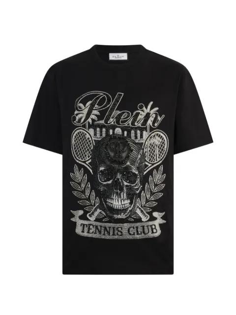 Skull Tennis round-neck cotton T-shirt by PHILIPP PLEIN
