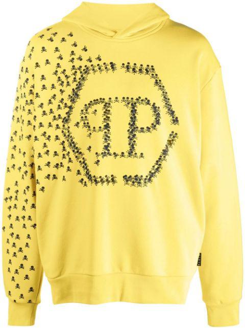 Skull and Bones cotton hoodie by PHILIPP PLEIN