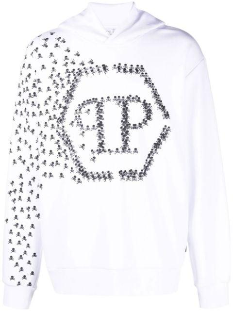 Skull and Bones cotton hoodie by PHILIPP PLEIN