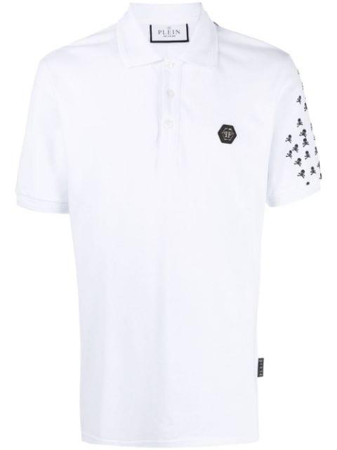Skull and Bones cotton polo shirt by PHILIPP PLEIN