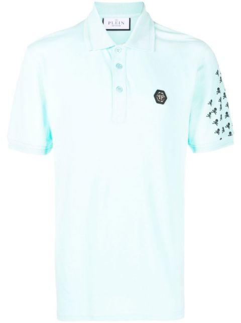 Skull and Bones cotton polo shirt by PHILIPP PLEIN