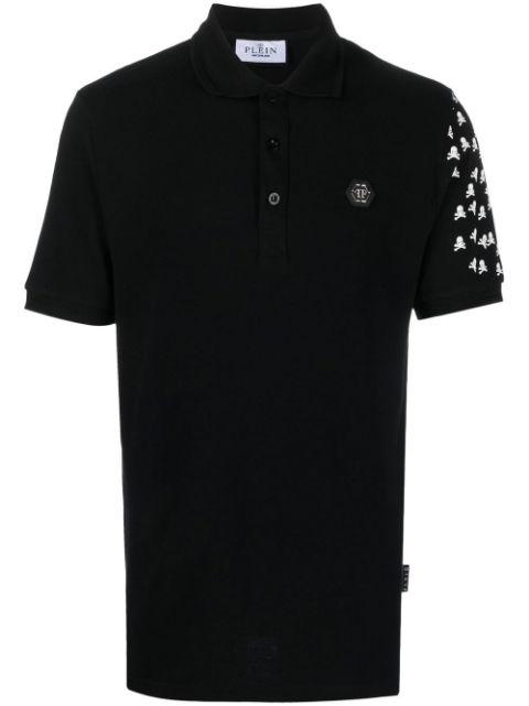 Skull and Bones cotton polo shirt by PHILIPP PLEIN