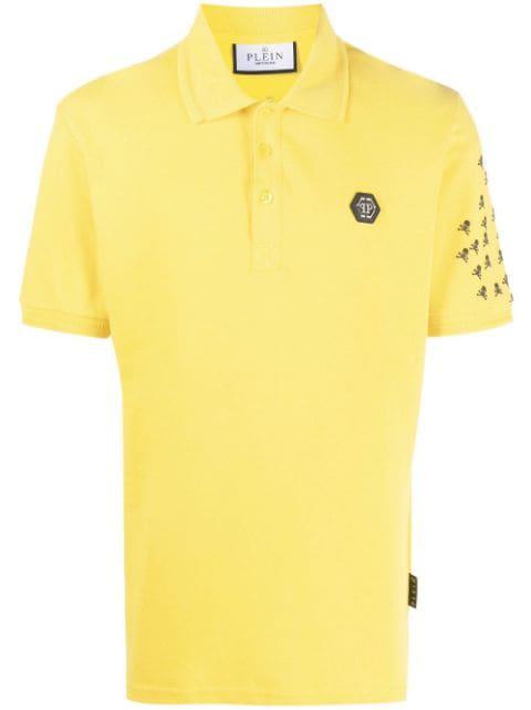 Skull and Bones cotton polo shirt by PHILIPP PLEIN