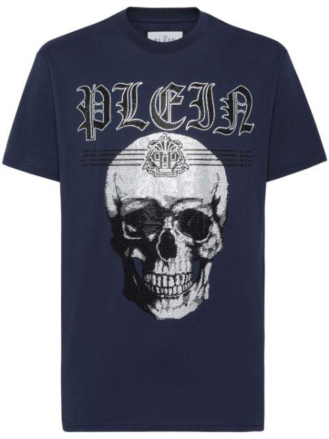 Skull logo-print cotton T-shirt by PHILIPP PLEIN