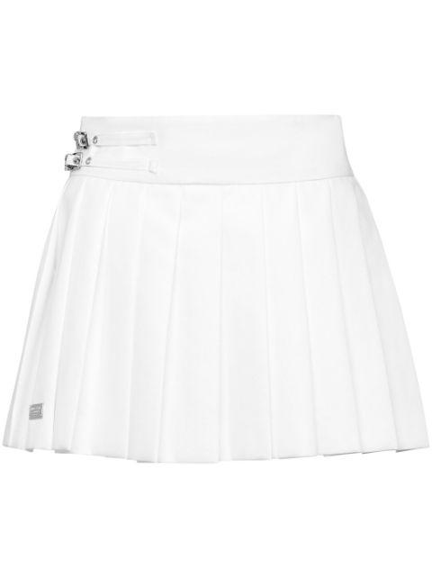 Skull pleated mini skirt by PHILIPP PLEIN