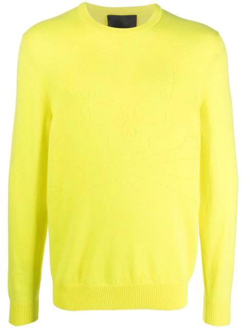 Skull pointelle-knit cashmere jumper by PHILIPP PLEIN