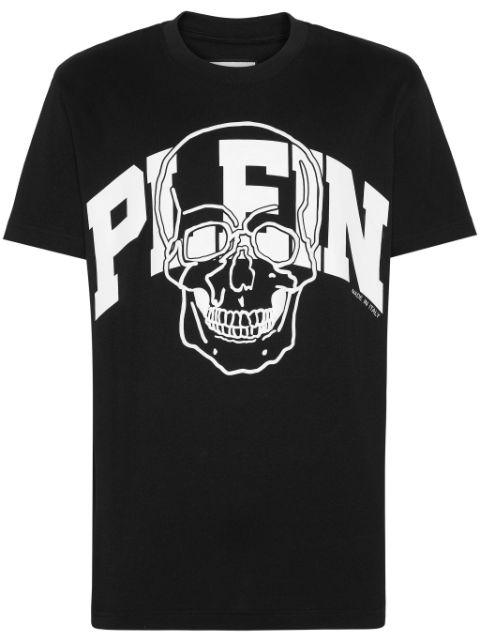 Skull-print cotton T-shirt by PHILIPP PLEIN