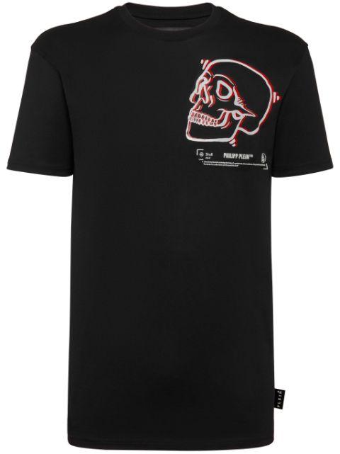 Skull-print round-neck T-shirt by PHILIPP PLEIN