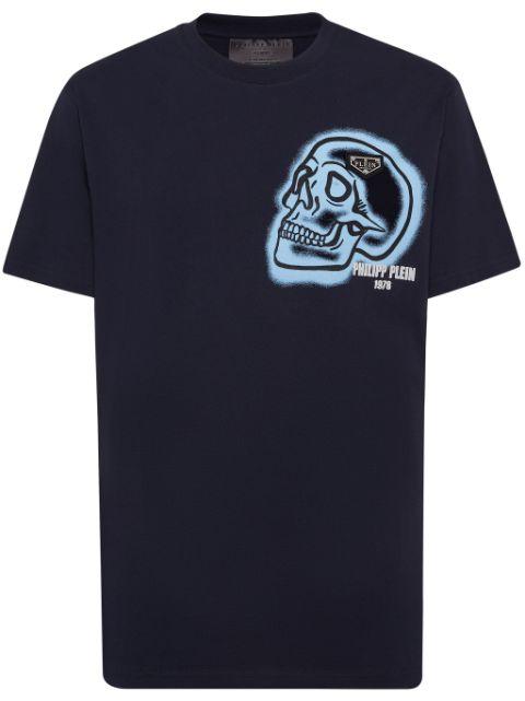 Skull-print round-neck T-shirt by PHILIPP PLEIN