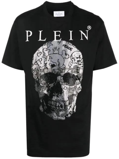 Skull print short-sleeve T-shirt by PHILIPP PLEIN
