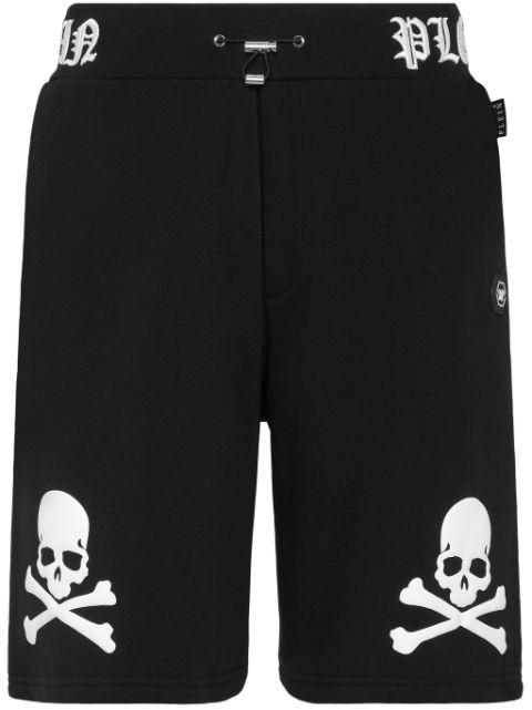 Skull&Bones logo-embroidered shorts by PHILIPP PLEIN