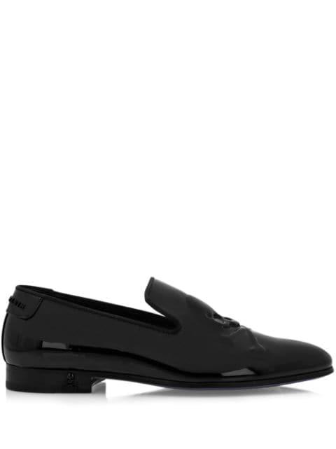 Skull&Bones patent leather loafers by PHILIPP PLEIN