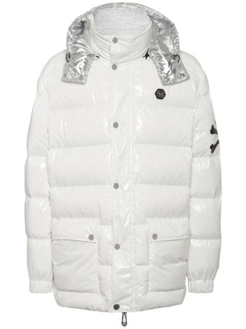 Skull&Bones quilted padded coat by PHILIPP PLEIN