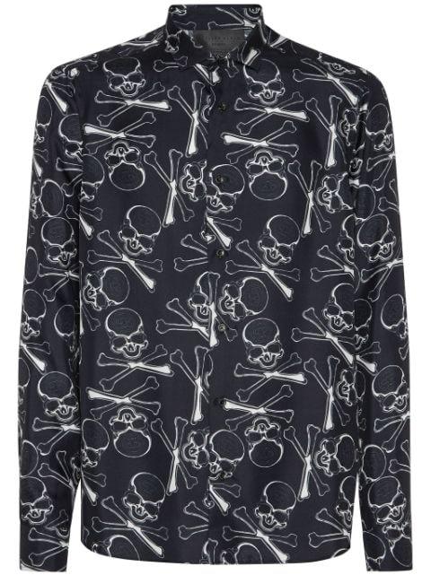 Skull&Bones silk shirt by PHILIPP PLEIN