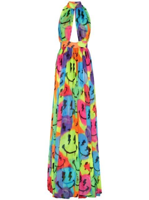 Smile chiffon maxi dress by PHILIPP PLEIN