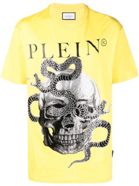 Snake-print short-sleeve T-shirt by PHILIPP PLEIN
