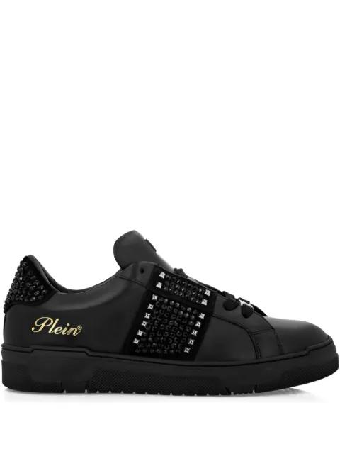 Strass Studs leather sneakers by PHILIPP PLEIN