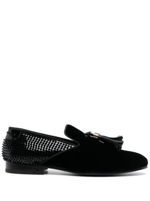 Studs velvet loafers by PHILIPP PLEIN
