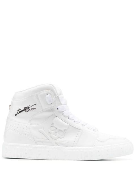 Super Street Skull Bones hi-top sneakers by PHILIPP PLEIN
