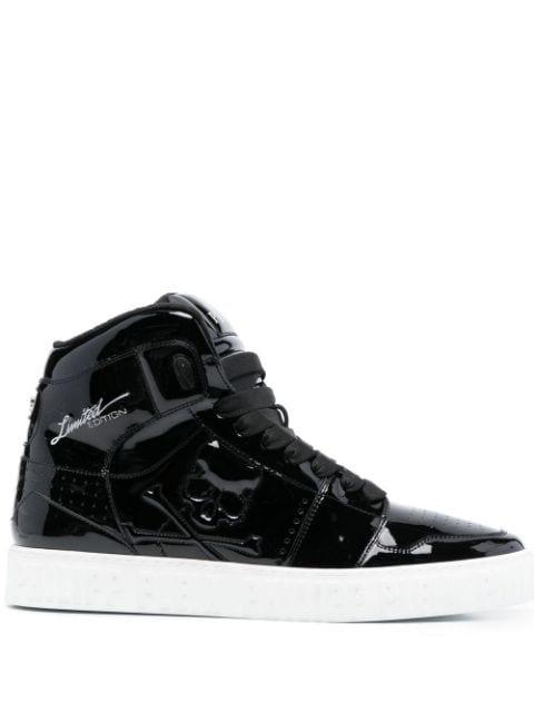 Super Street Skull Bones hi-top sneakers by PHILIPP PLEIN