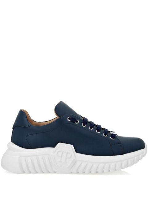 Supersonic leather sneakers by PHILIPP PLEIN