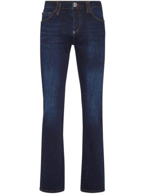 Supreme Iconic low-rise straight-leg jeans by PHILIPP PLEIN