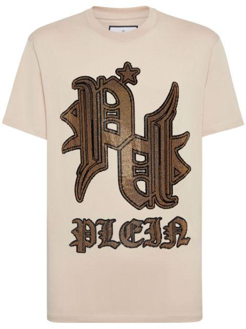 Tattoo rhinestone-embellished T-shirt by PHILIPP PLEIN