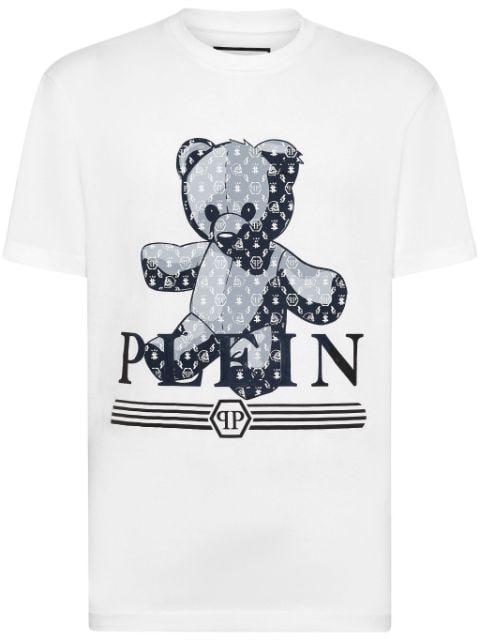 Teddy Bear cotton T-shirt by PHILIPP PLEIN