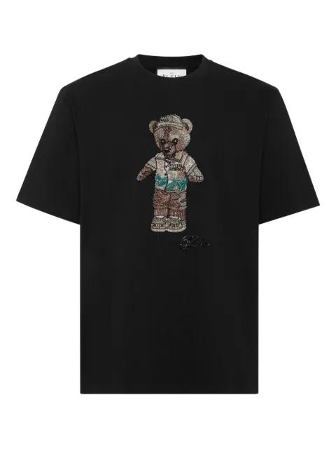 Teddy Bear crystal-embellished T-shirt by PHILIPP PLEIN