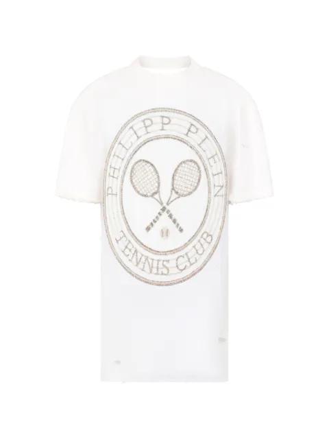 Tennis Club open-back dress by PHILIPP PLEIN