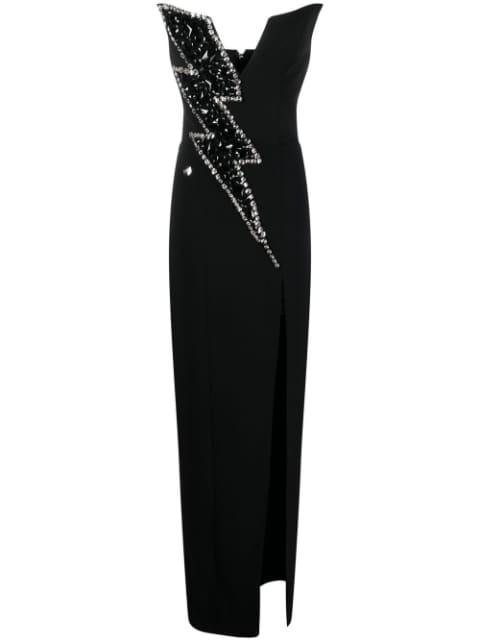 Thunder crystal-embellished gown by PHILIPP PLEIN